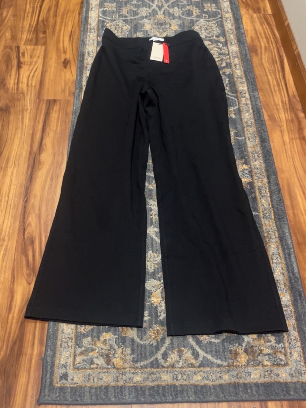 Popilush Black Wide Leg Pants